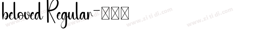 beloved Regular字体转换